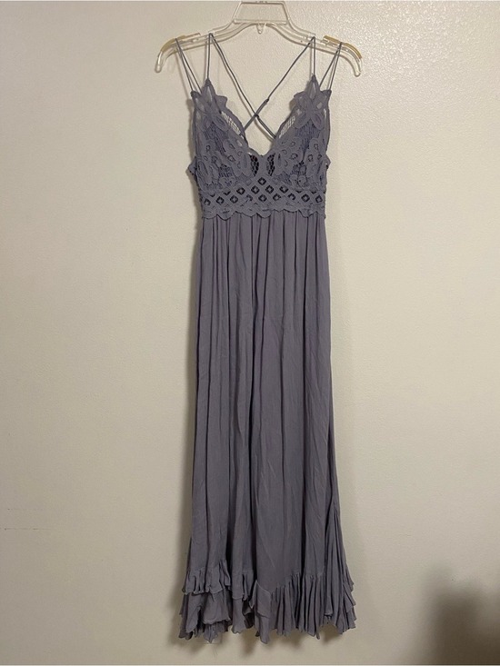 Free People Dresses & Skirts - Free People One Dress Women Size XS Purple Slate Adella Maxi Slip Dress Boho